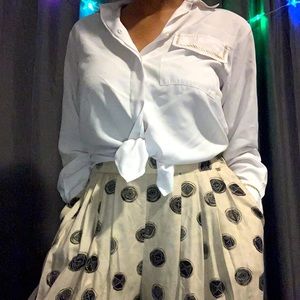 Vintage button front blouse